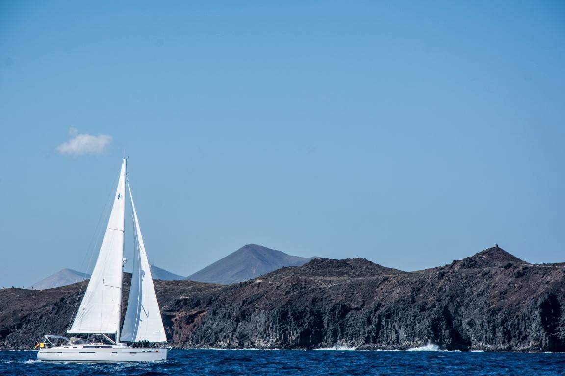 Bavaria Cruiser 56 Gatsby Sailing coast Lanzarote Atlantic Canary Islands